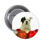 Christmas French Bulldog puppy Buttons