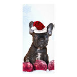 Christmas French Bulldog Rack Card Template