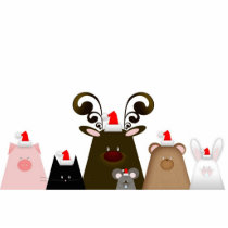 Christmas Friends Ornament photo sculptures