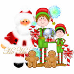 Christmas Friends Sculptured ornament Photo Cutouts