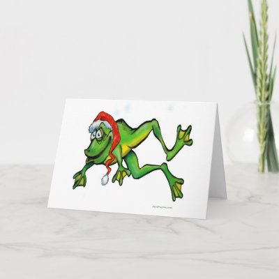 Christmas Frog cards