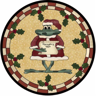 Christmas Frog Ornament Photo Cut Outs by christmas_tshirts