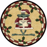 Christmas Frog Ornament Photo Cut Outs