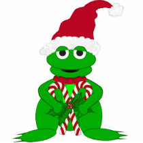 Christmas Frog Ornament photo sculptures