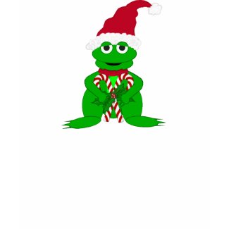 Christmas Frog Tshirt shirt
