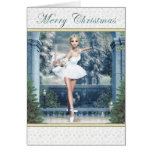 Christmas Frost Princess Ballerina Greeting Card
