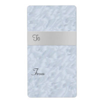 Christmas Frosted Gift Tag Label