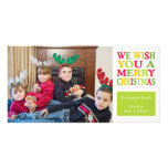 Christmas Fun Christmas Photo Cards (Sage Green)