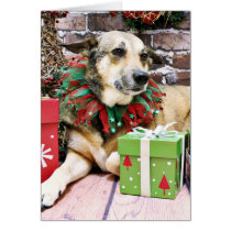 Christmas - German Shepherd - Sage Card