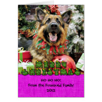 Christmas - German Shepherd - Thor Greeting Card