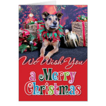 Christmas - German Shepherd X - Baylee Greeting Cards