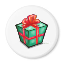 Christmas Gift Box magnets by FunGraphix Christmas Gift Box magnets