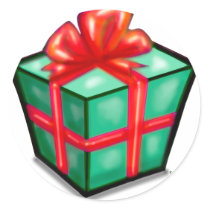 Christmas Gift Box stickers
