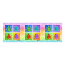 Christmas Gift Card - Pop Art Christmas Trees business cards by Happy_Holly_Daze Christmas Gift Card - Pop Art Christmas Trees business cards