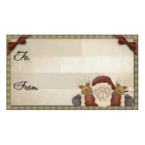 Christmas Gift Card  Tag business cards