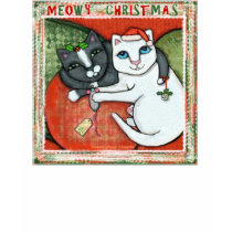 Christmas Gift Cats T-Shirt ( Long Sleeve ) by jamiecreates1 Christmas Gift Cats T-Shirt ( Long Sleeve )