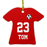 Christmas Gift Football Shirt Hanging Ornament