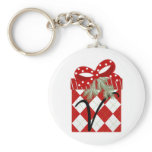 Christmas Gift Initial V keychains