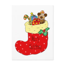 Christmas gift sock postcards by jsoh Christmas gift sock postcards