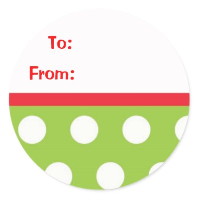 Christmas Gift Stickers