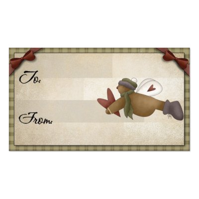 Christmas Gift Tag Business Card by forbes1954