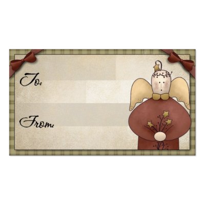 Christmas Gift Tag Business Card Templates by forbes1954