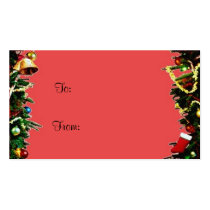 Christmas Gift Tag business cards