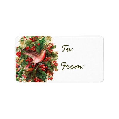 Christmas Gift Tag labels