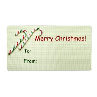 Christmas Gift Tag Labels label