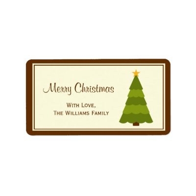 Christmas Gift Tag Labels