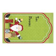 Christmas Gift tag Rectangle Sticker