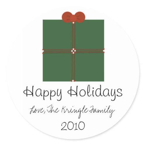 Christmas Gift Tag Sticker sticker