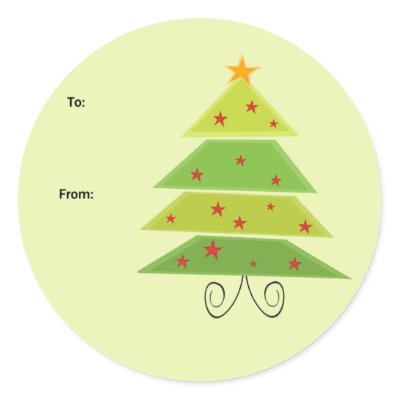 Christmas Gift Tag Stickers