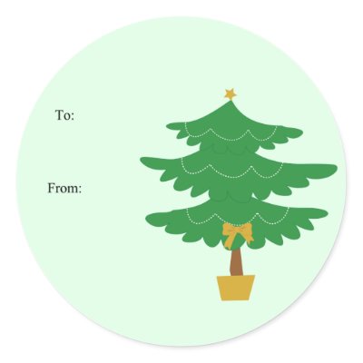 Christmas Gift Tag Stickers