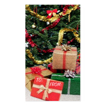 Christmas Gift Tags business cards by TastefulDesigns Christmas Gift Tags business cards