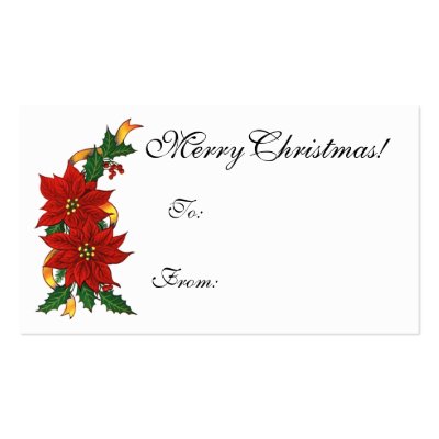 Christmas GIFT TAGS business cards