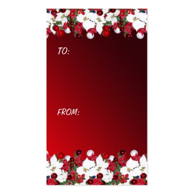 Christmas Gift Tags business cards