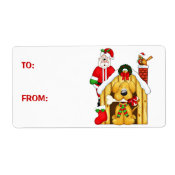 CHRISTMAS GIFT TAGS SHIPPING LABEL