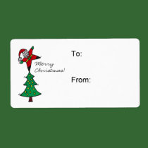 Christmas gift tags labels