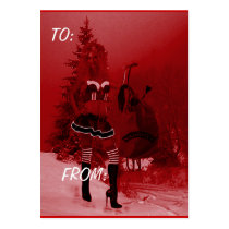 Christmas Gift Tags - Naughty Elf business cards