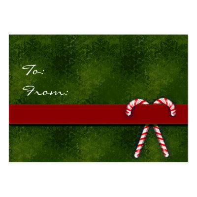 Buy Zazzle Gift Tags - Christmas gift tags with candy canes Business Card