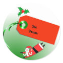 Christmas Gift Tags with Santa stickers by zeena2 Christmas Gift Tags with Santa stickers
