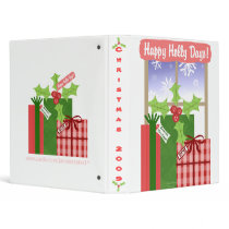 Christmas Gifts & Holly Photo Scrapbook Binder