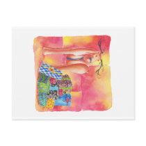 Christmas gifts postcard
