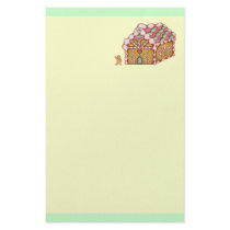 Christmas Gingerbread House Stationery