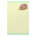 Christmas Gingerbread House Stationery