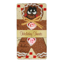 Christmas Gingerbread Kitchen Treat Baking Label