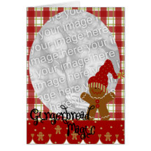 Christmas Gingerbread Magic Photo Card