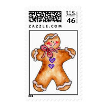 Christmas Gingerbread Man postage
