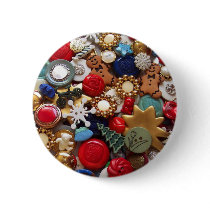 Christmas Gingerbread Men Buttons by thebuttonlady Christmas Gingerbread Men Buttons